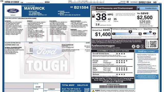 2025 Ford Maverick XL