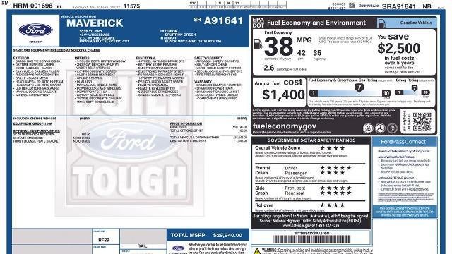 2025 Ford Maverick XL