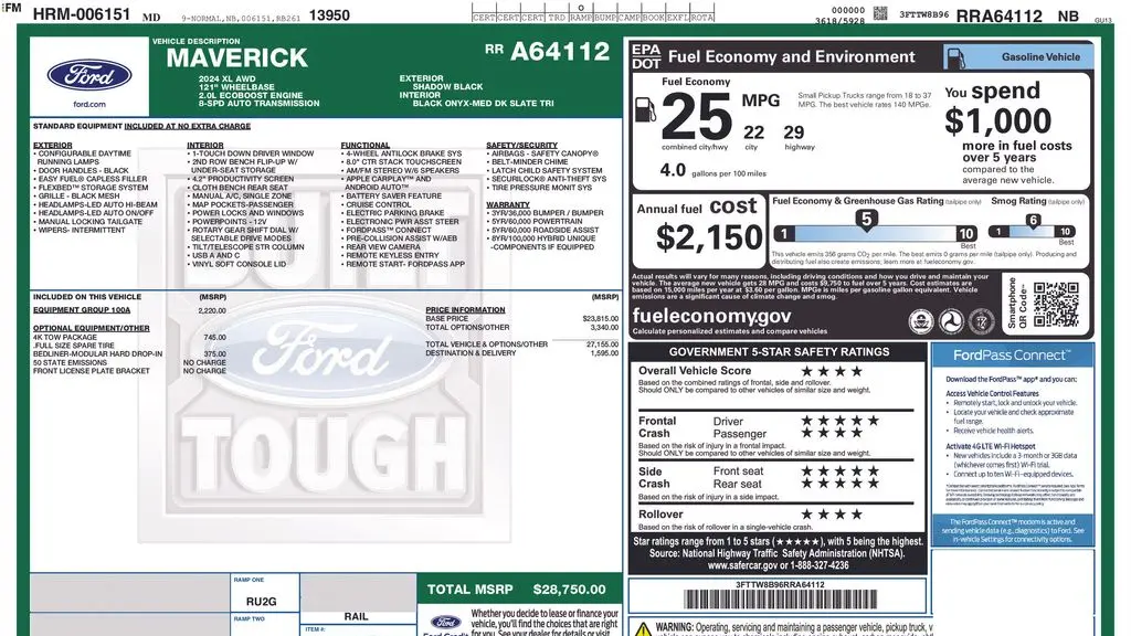 2024 Ford Maverick XL