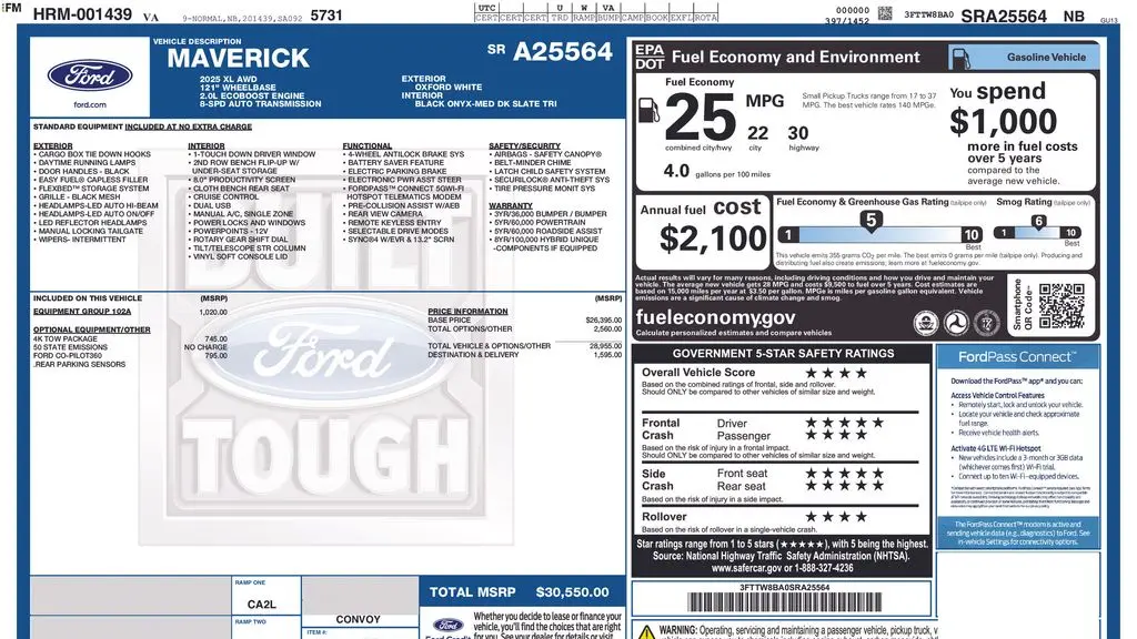 2025 Ford Maverick XL