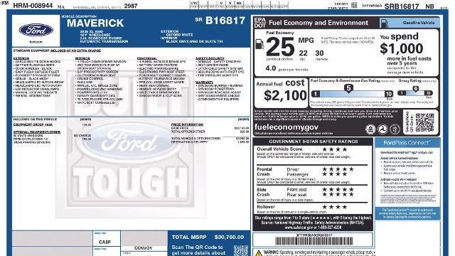 2025 Ford Maverick XL