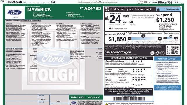Preowned 2023 Ford Maverick XL for Sale