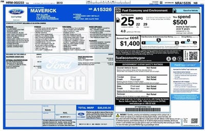 2022 Ford Maverick AWD XLT 4DR Supercrew 4.5 FT. SB