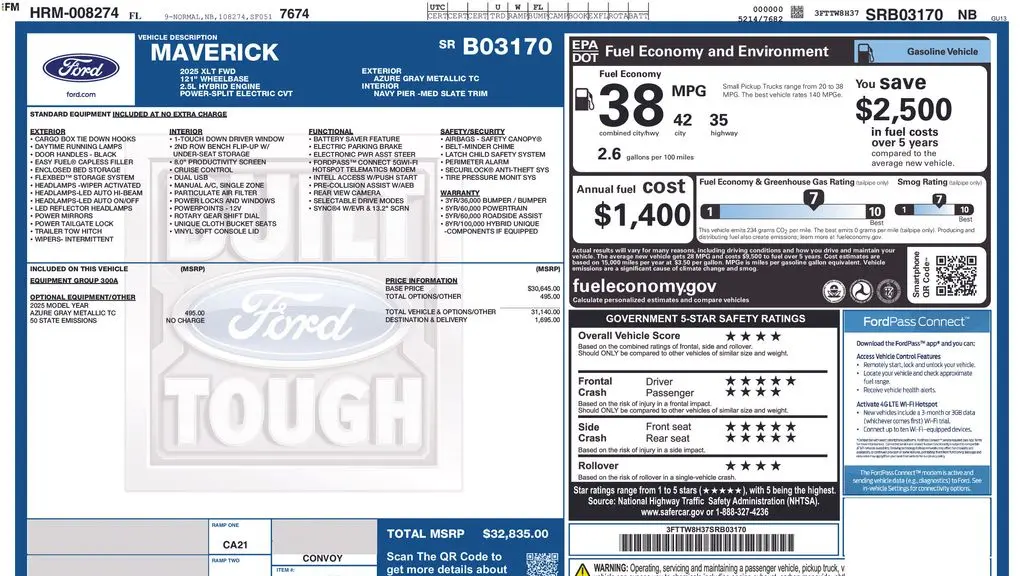 2025 Ford Maverick XLT