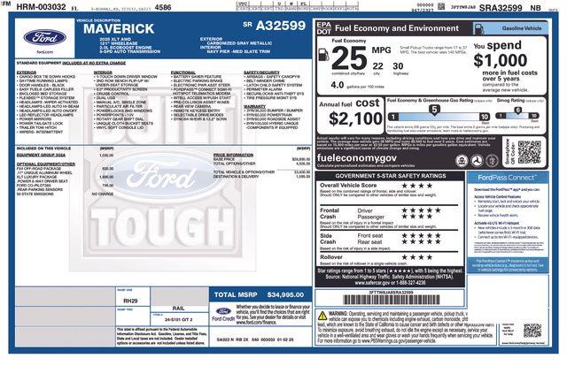 2025 Ford Maverick - $32,765