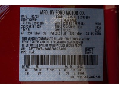 2025 Ford Maverick AWD XLT 4DR Supercrew 4.5 FT. SB