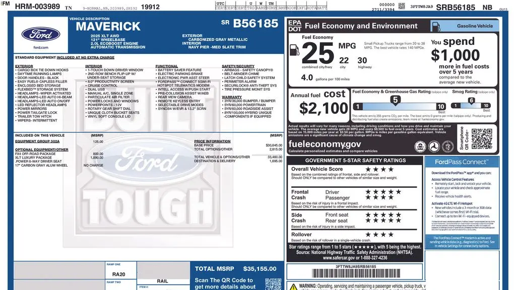 2025 Ford Maverick XLT