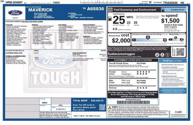 2026 Ford Maverick - $38,031