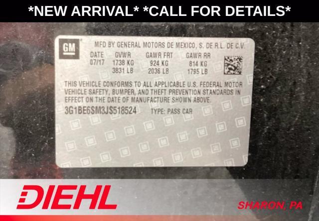 2018 Chevrolet Cruze - $14,275