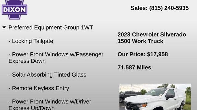 2023 Chevrolet Silverado 1500 Work Truck