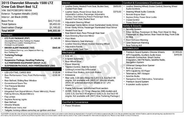 2015 Chevrolet Silverado 1500 LTZ — photo 1 of 24