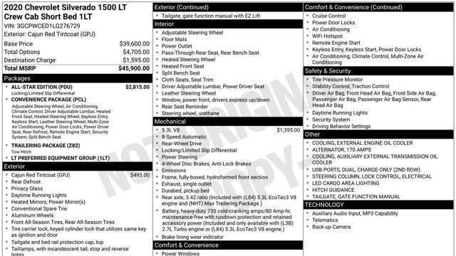 2020 Chevrolet Silverado 1500 LT