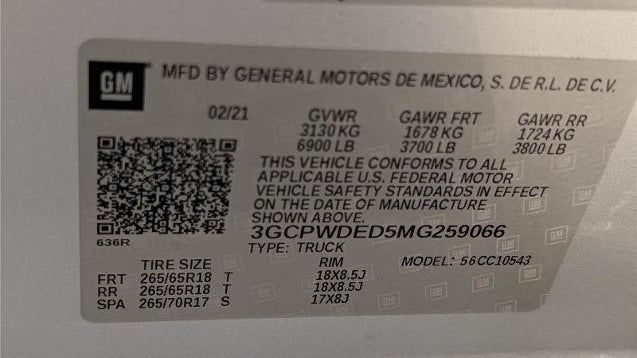 2021 Chevrolet Silverado 1500 RST