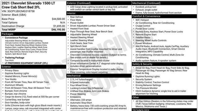 2021 Chevrolet Silverado 1500 LT