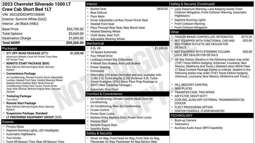 2023 Chevrolet Silverado 1500 LT