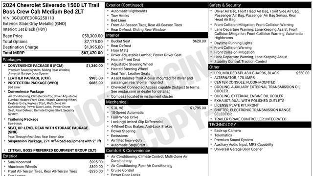 2024 Chevrolet Silverado 1500 LT Trail Boss