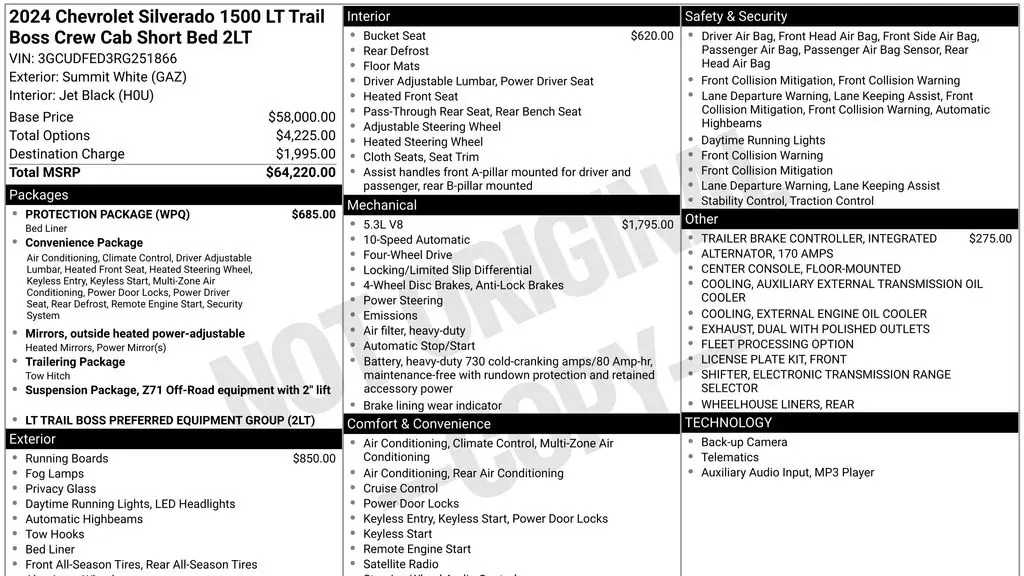 2024 Chevrolet Silverado 1500 LT Trail Boss