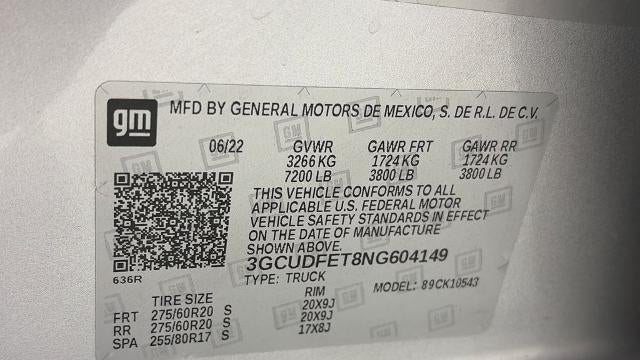 2022 Chevrolet Silverado 1500 LT Trail Boss