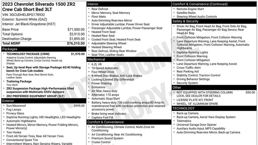 2023 Chevrolet Silverado 1500 ZR2