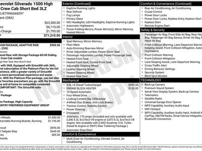 2022 Chevrolet Silverado 1500 4X4 High Country 4DR Crew Cab 5.8 FT. SB