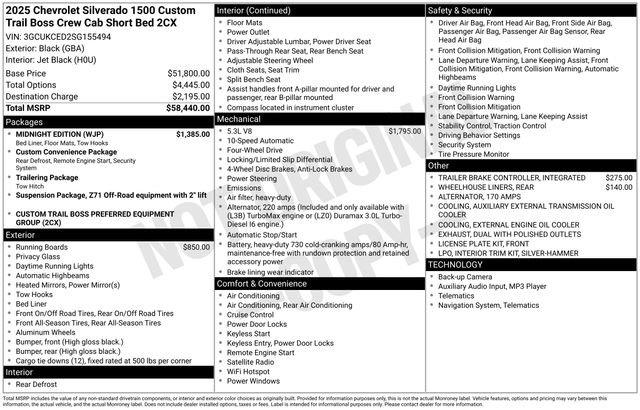 2025 Chevrolet Silverado - $48,895