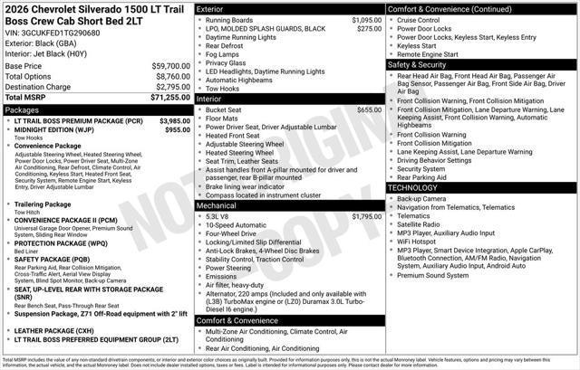 2026 Chevrolet Silverado - $64,993