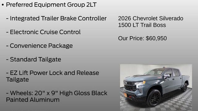 2026 Chevrolet Silverado 1500 LT Trail Boss