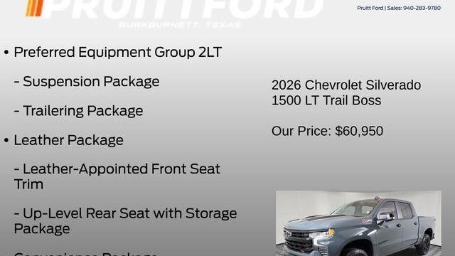 2026 Chevrolet Silverado 1500 LT Trail Boss