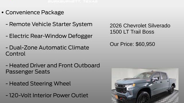 2026 Chevrolet Silverado 1500 LT Trail Boss