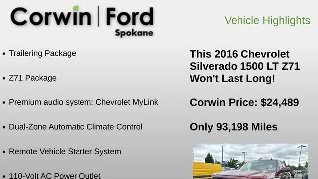 2016 Chevrolet Silverado 1500 LT
