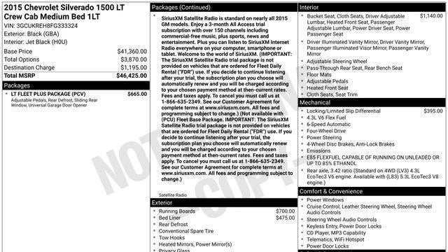 2015 Chevrolet Silverado 1500 LT Z71