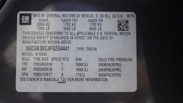 2015 Chevrolet Silverado 1500 LTZ