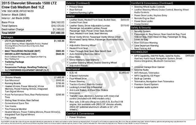 2015 Chevrolet Silverado 1500 LTZ — photo 1 of 6