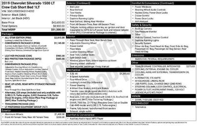 2019 Chevrolet Silverado 1500 4X4 LT 4DR Crew Cab 5.8 FT. SB