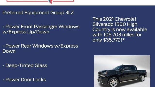 2021 Chevrolet Silverado 1500 High Country