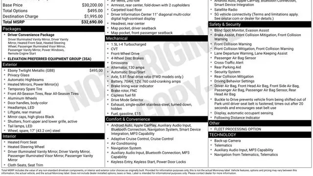 2026 GMC Terrain Elevation