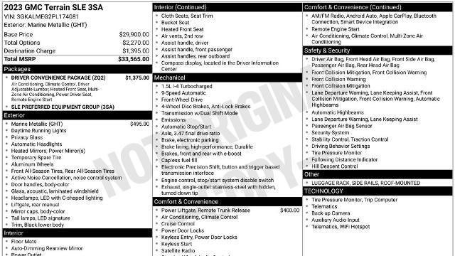 2023 GMC Terrain SLE
