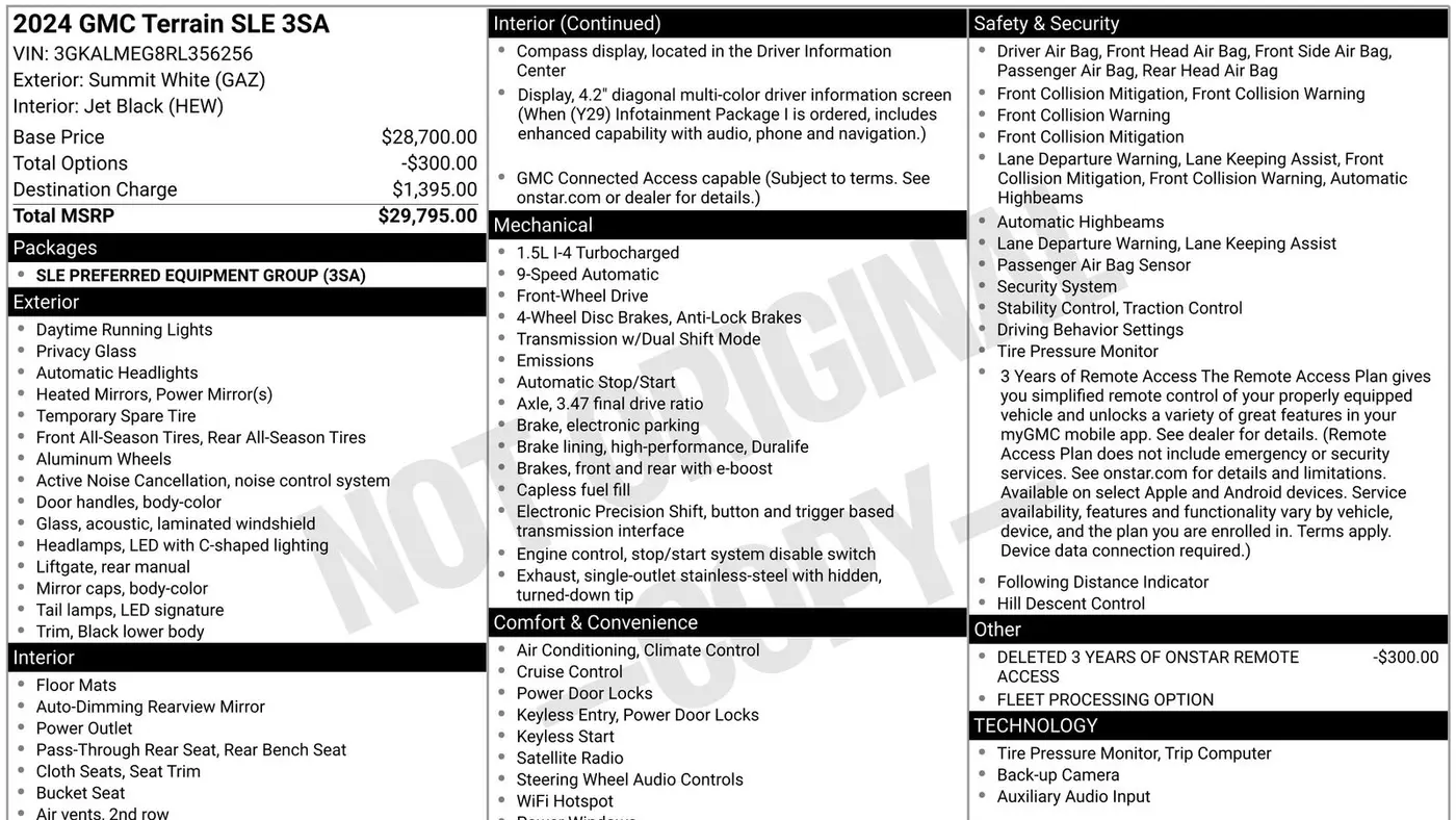 2024 GMC Terrain SLE