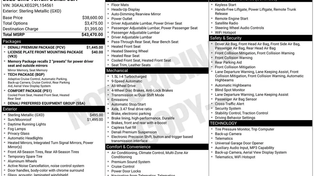 2023 GMC Terrain Denali