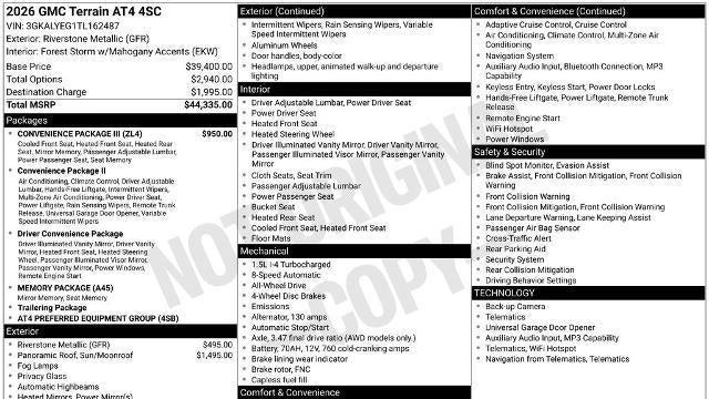 2026 GMC Terrain AT4
