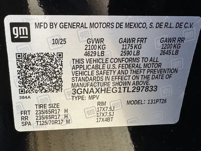 2026 Chevrolet Equinox - $24,501