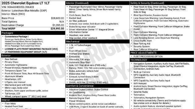 2025 Chevrolet Equinox LT