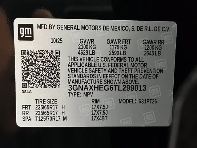 2026 Chevrolet Equinox - $28,496