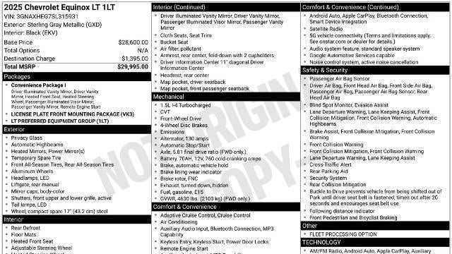 2025 Chevrolet Equinox LT