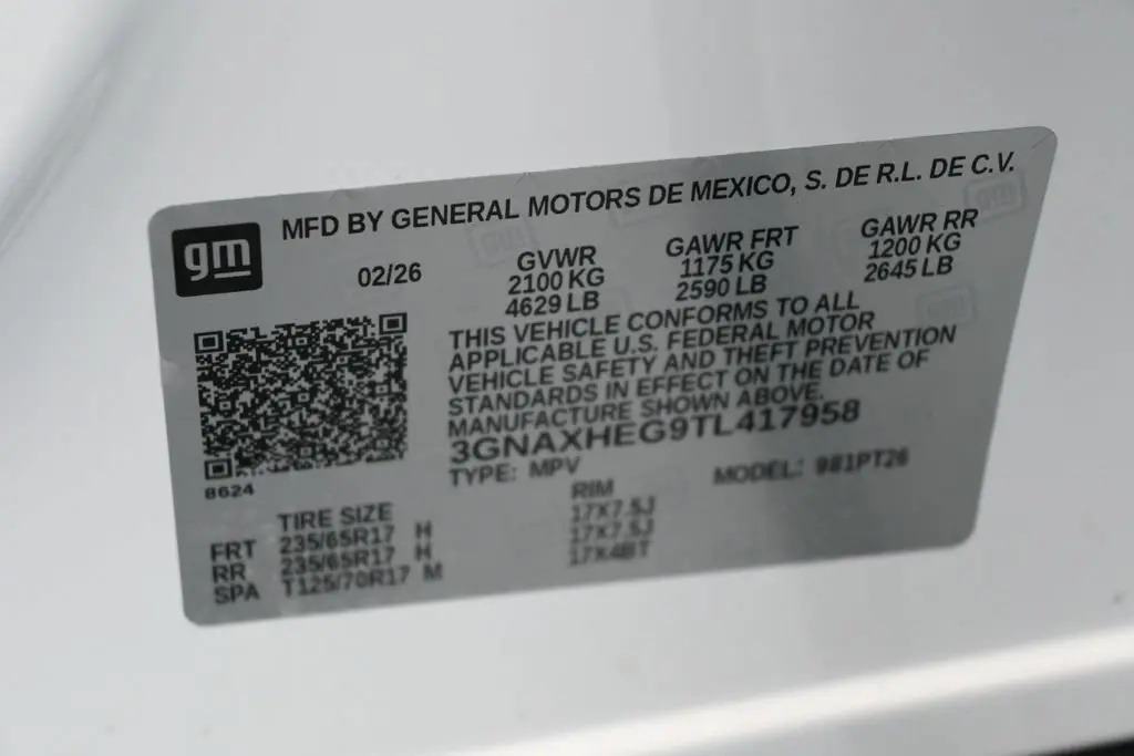 2026 Chevrolet Equinox - $22,872