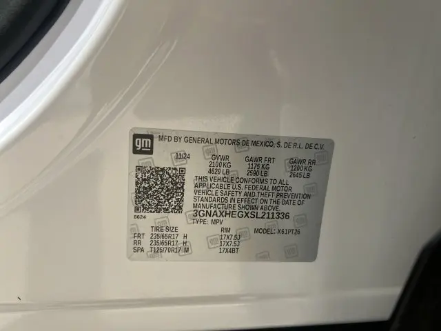 2025 Chevrolet Equinox - $25,015