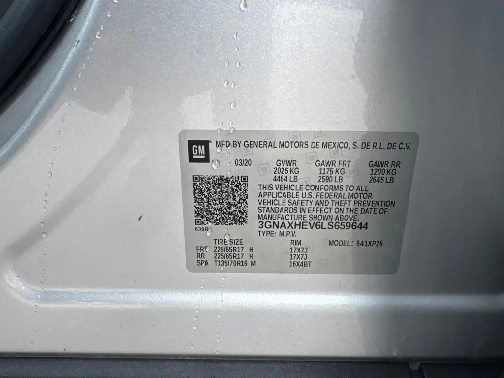 2020 Chevrolet Equinox - $7,961