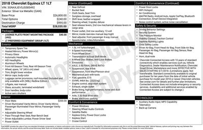 2018 Chevrolet Equinox LT 4DR SUV W/1LT