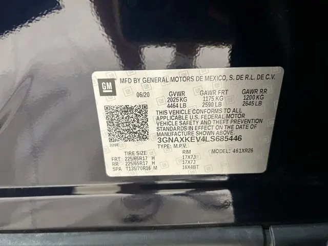 2020 Chevrolet Equinox - $16,215