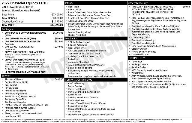 2022 Chevrolet Equinox - $17,460